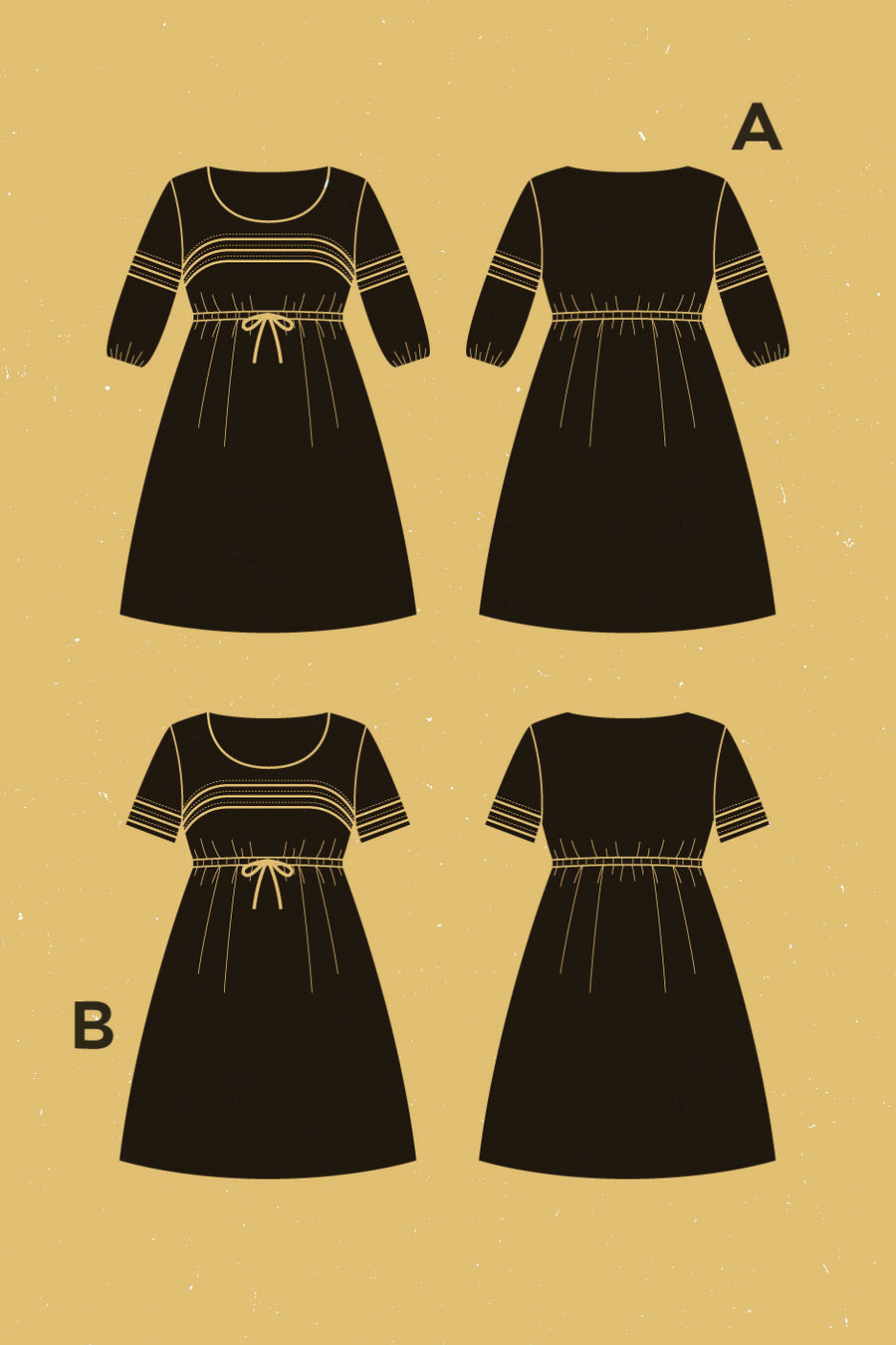 Aubépine Dress Pattern | Patron de Robe Aubépine | Deer & Doe