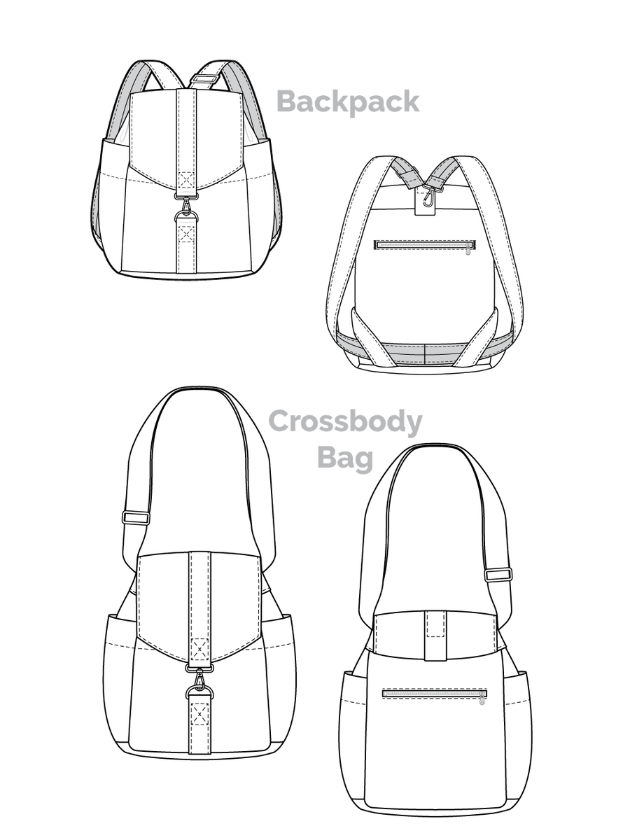 Butterscotch Convertible Bag | Backpack and Crossbody Bag | Closet Core Crew