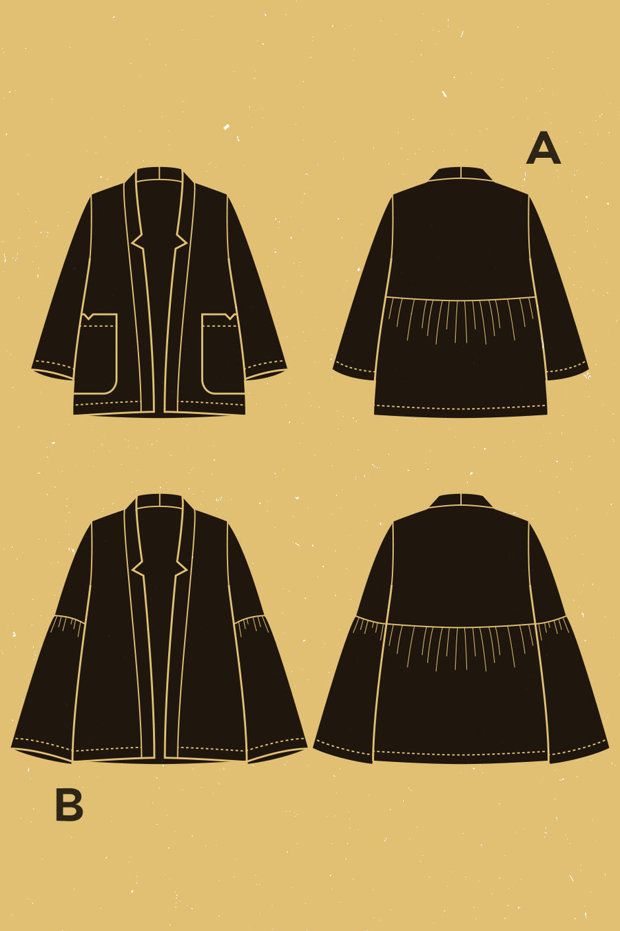 Nénuphar Jacket Pattern | Patron de Veste Nénuphar | Deer & Doe