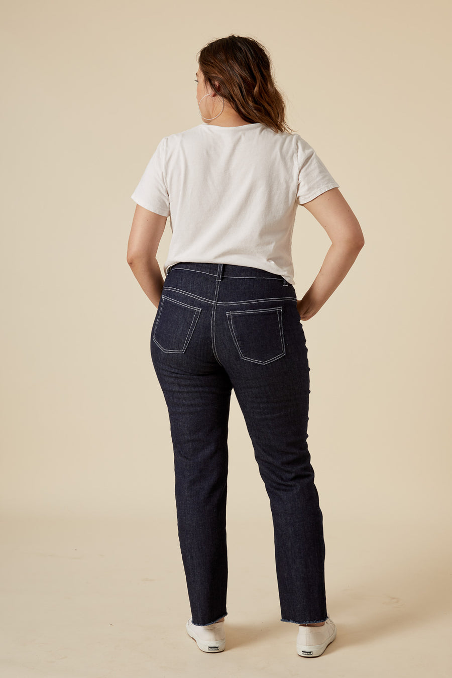 Ginger Jeans pattern | Stretch jeans pattern - straight leg + High waisted |Closet Core Patterns