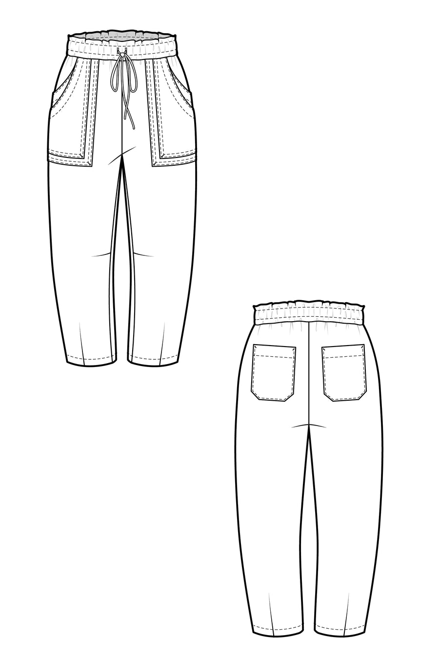 Sepia Pants Pattern | Closet Core Crew