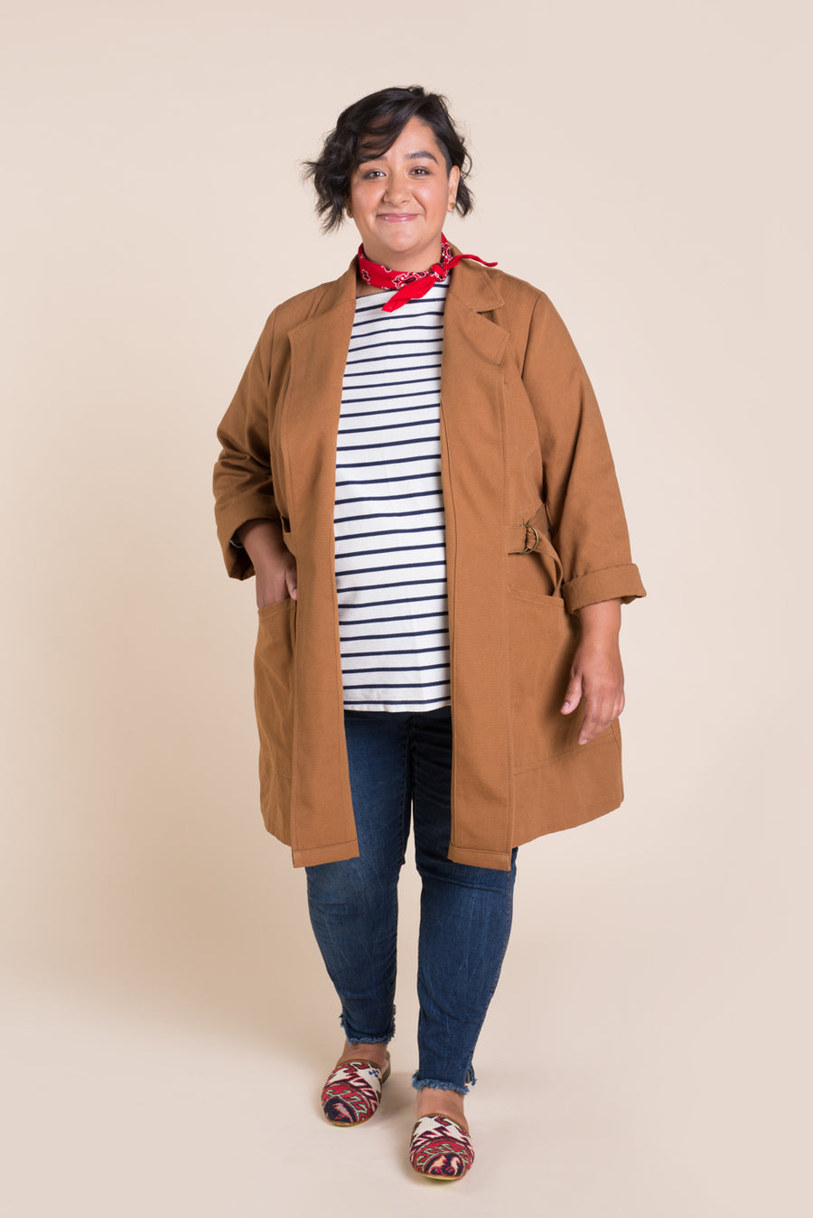 Sienna Maker Jacket Pattern - Full length // Plus size Utility and Chore Jacket Pattern // Closet Core Patterns