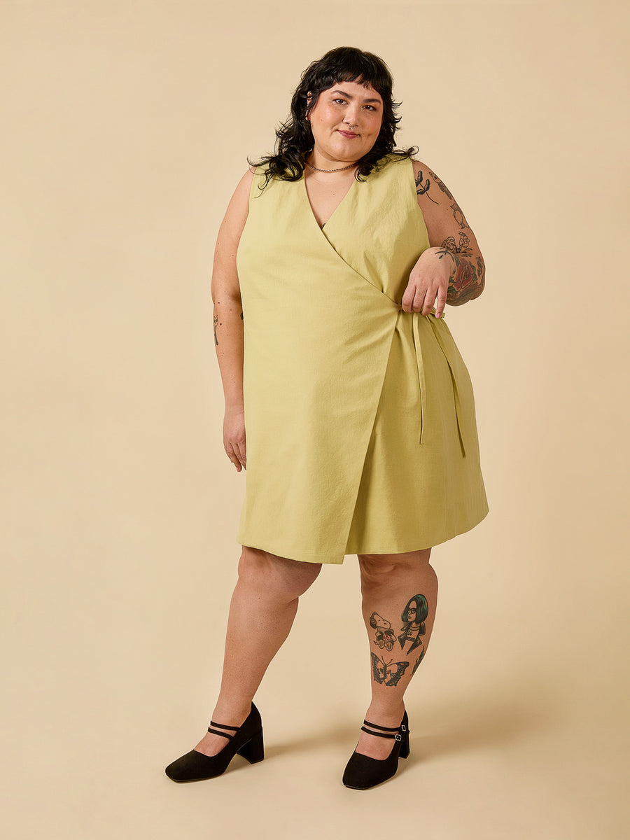 Aylin Wrap Dress + Vest |Dress + Vest Pattern