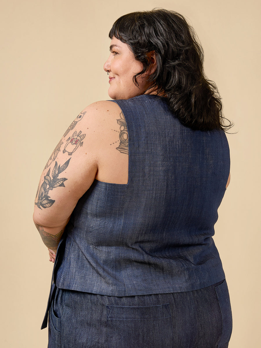 Aylin Wrap Dress + Vest |Dress + Vest Pattern