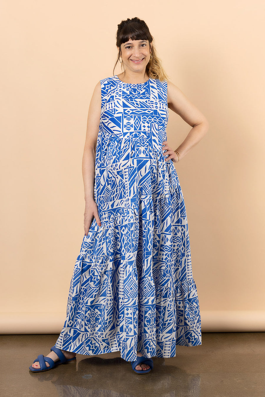 Tiered Dress Sewing Pattern PDF Sizes XS / S / M / L / XL 
