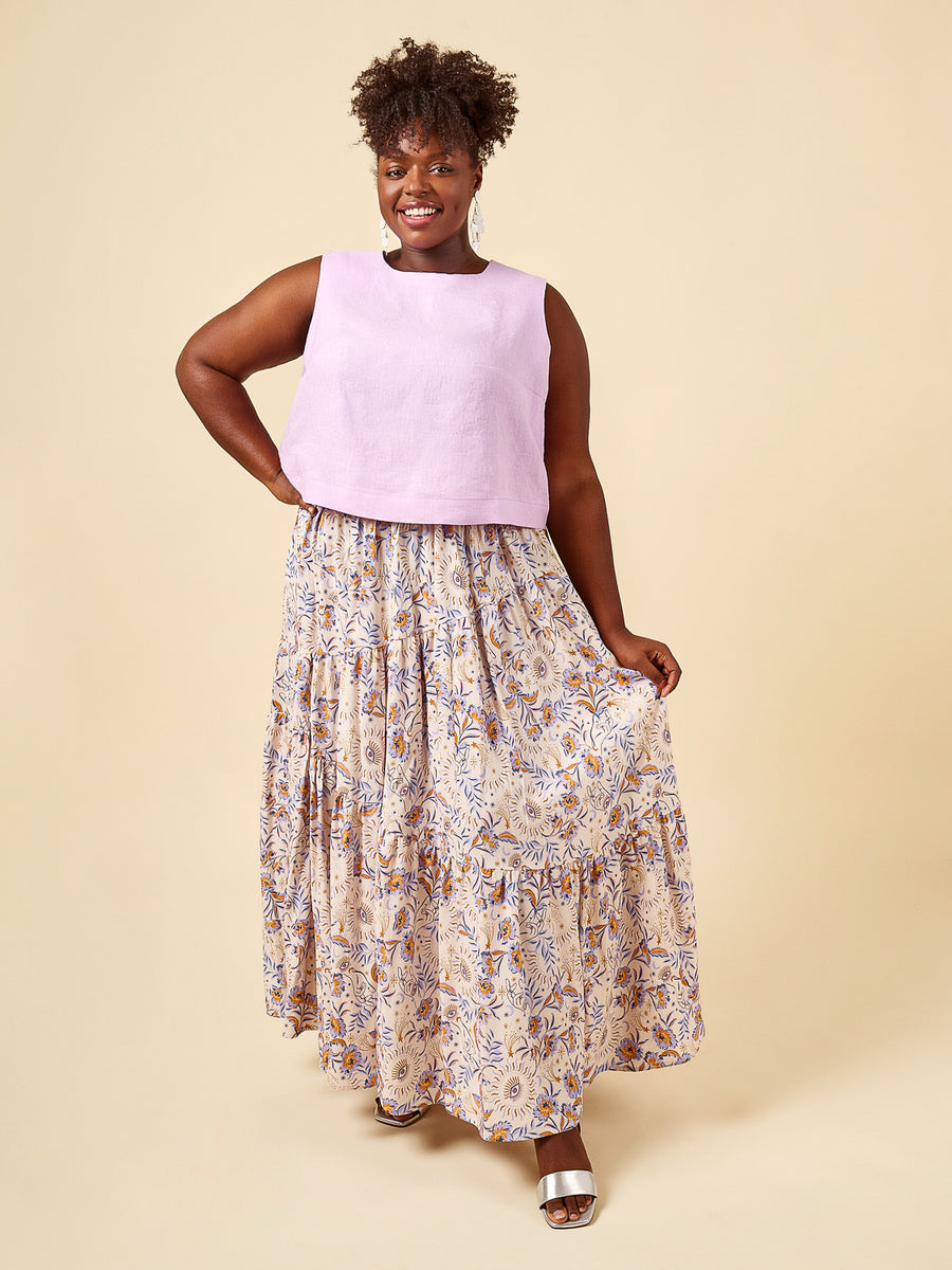 plus size maxi dress pattern Printed Halter (Hat NOT Included) Sewing patterns | BurdaStyle.com