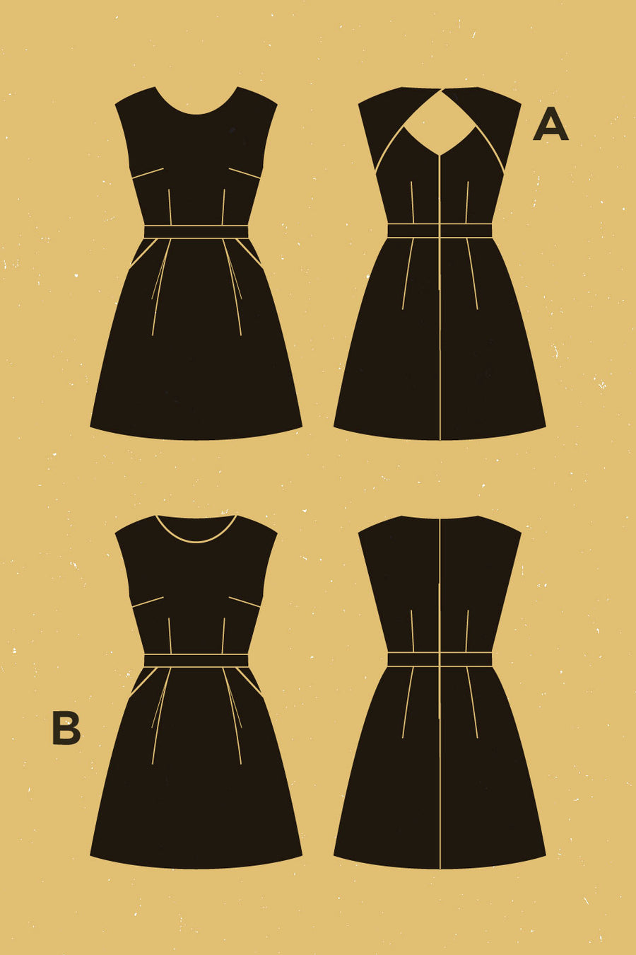 Belladone Dress Pattern | Patron de Robe Belladone | Deer & Doe