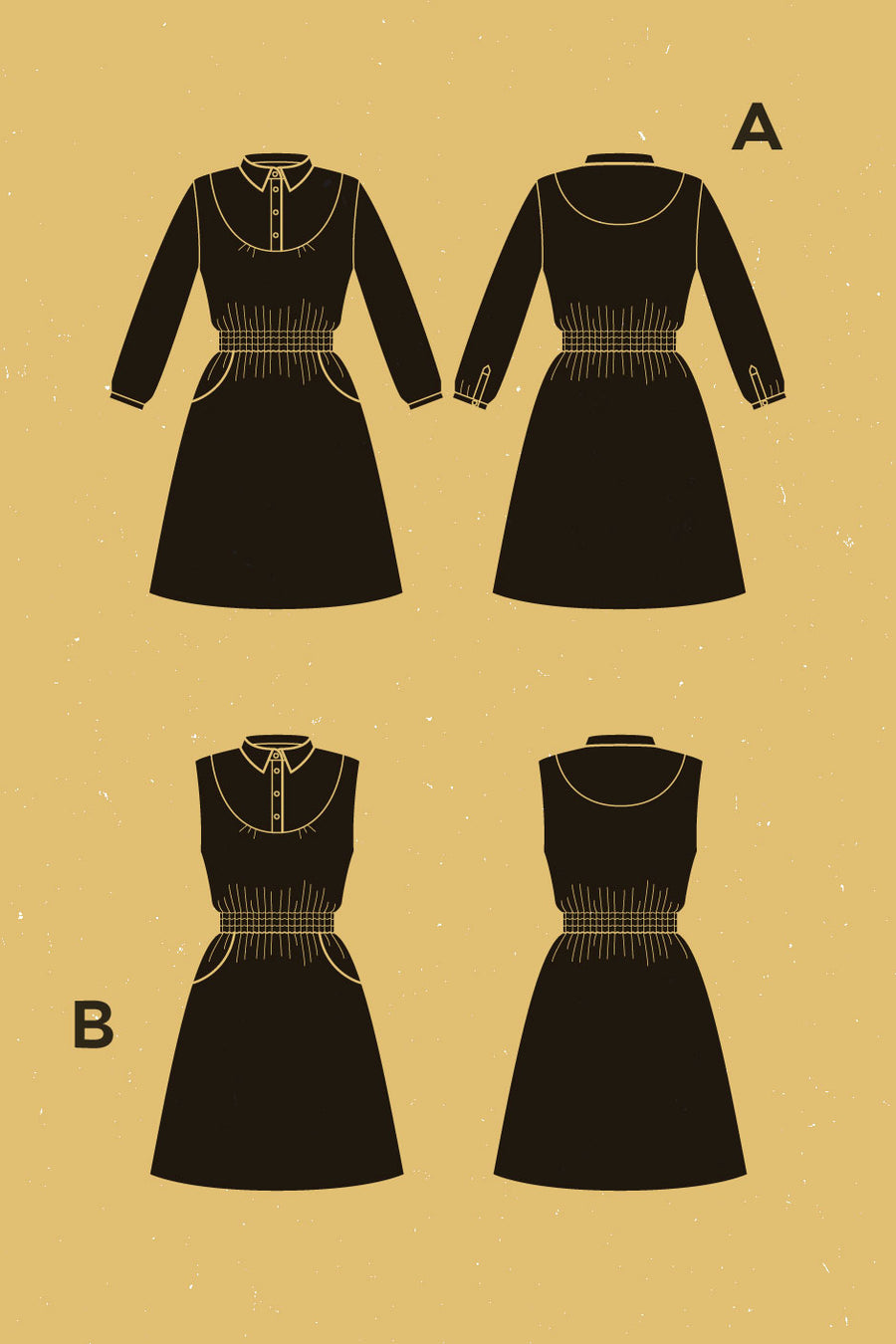 Cardamome Dress Pattern | Patron de Robe Cardamome | Deer & Doe