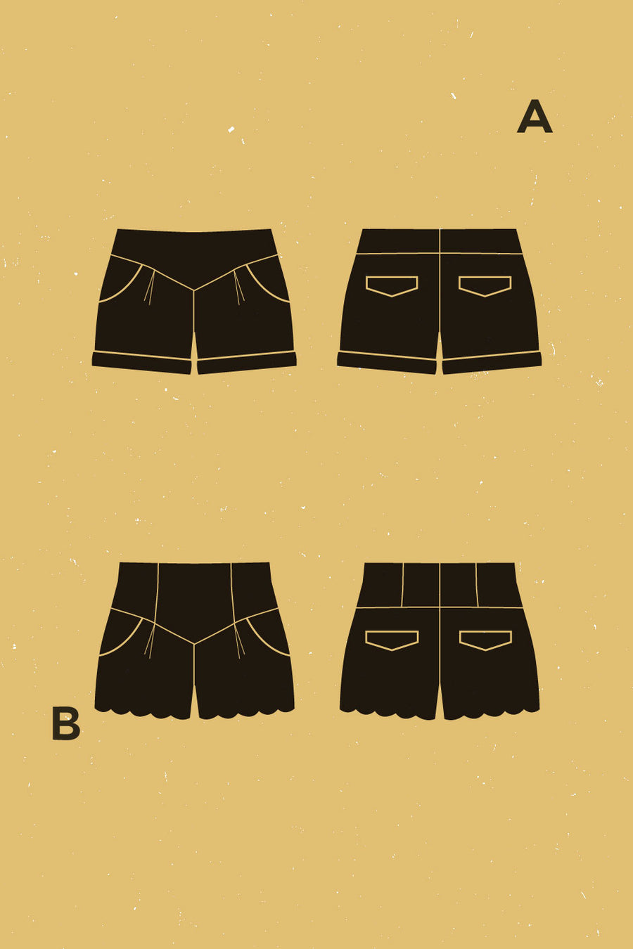 Chataigne Shorts Pattern | Patron de Short Chataigne | Deer & Doe