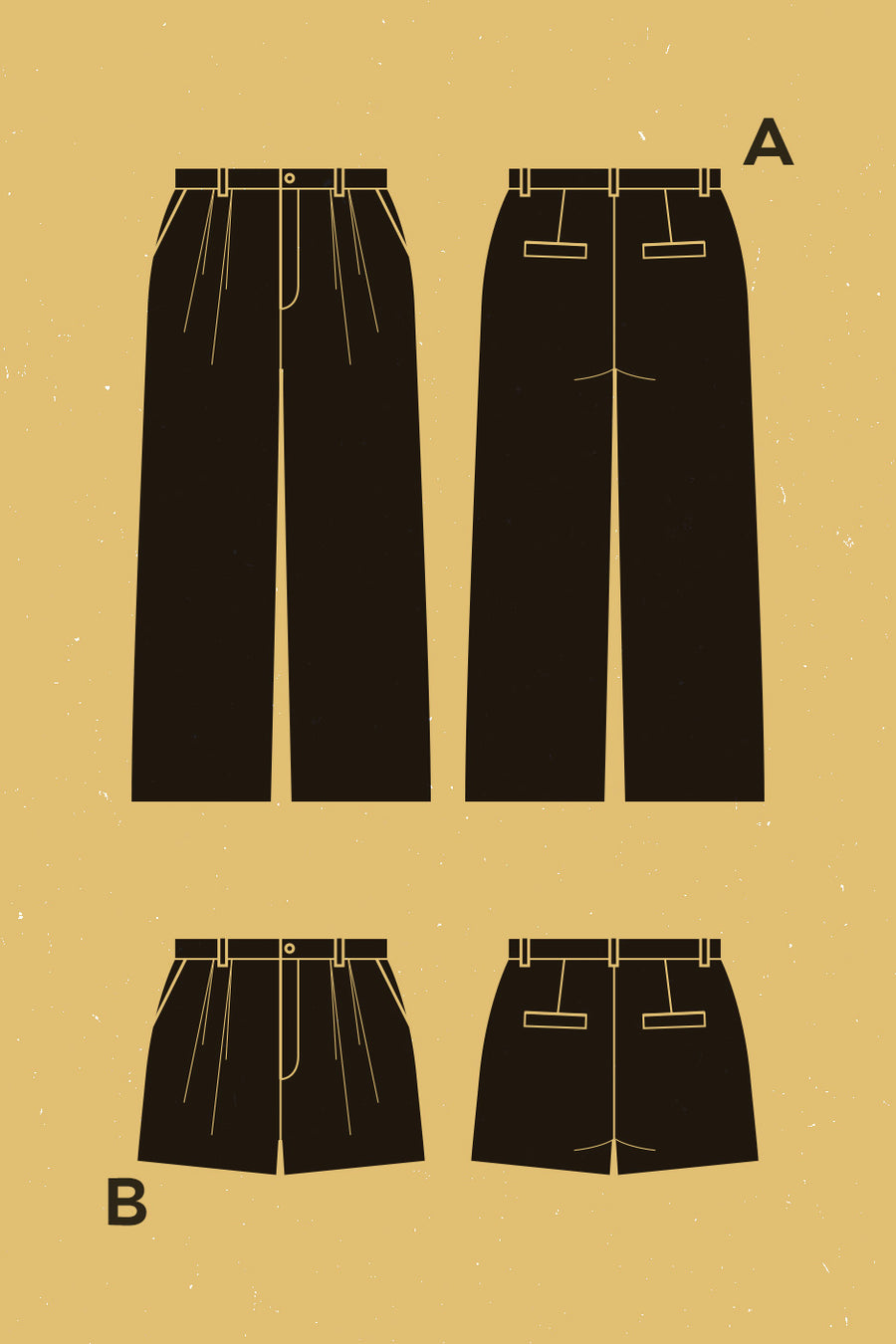 Genêt Pants + Shorts Pattern | Patron de Pantalon + Short Genêt | Deer & Doe