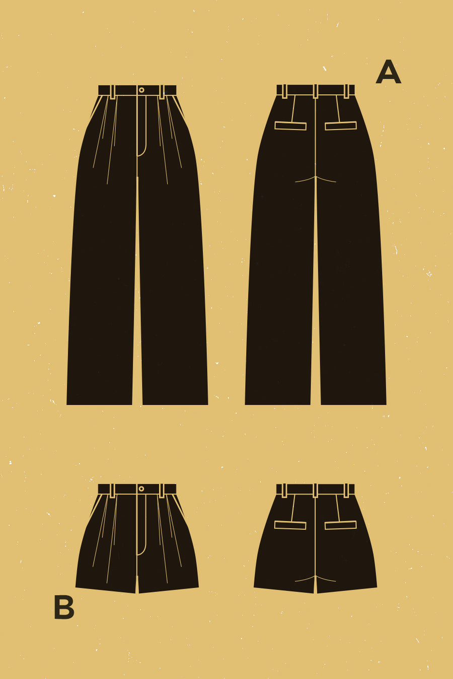 Genêt Pants + Shorts Pattern | Patron de Pantalon + Short Genêt | Deer & Doe