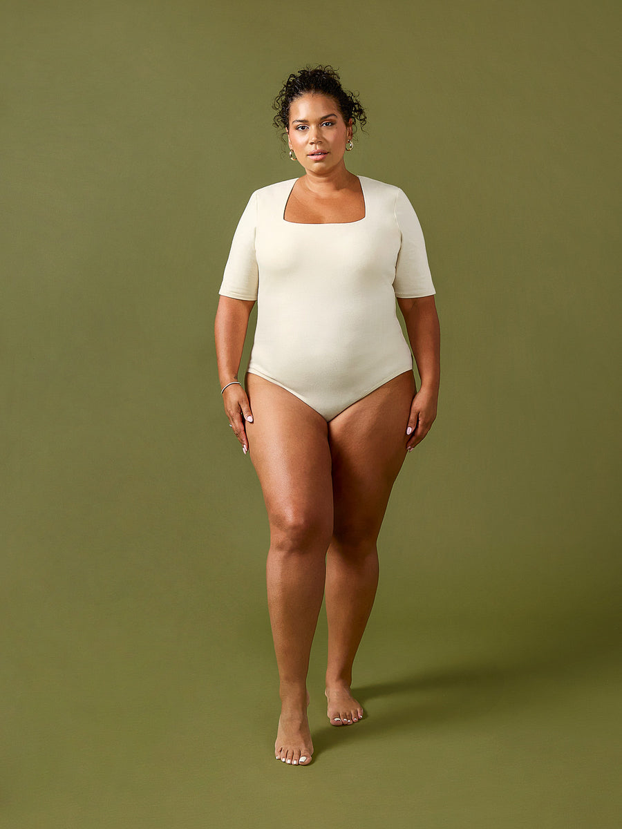 Donna Bodystuit | Elbow Length Sleeve  | Plus Size Pattern | Closet Core Crew