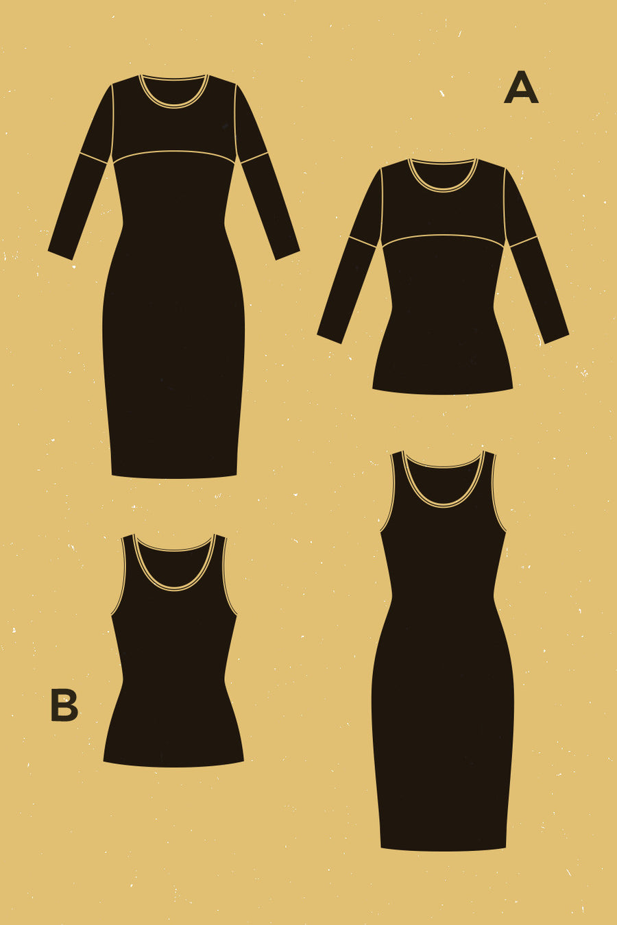 Givre Dress + T-shirt Pattern | Deer & Doe Closet Core Patterns Givre Dress + T-shirt Pattern | Deer & Doe Closet Core Patterns