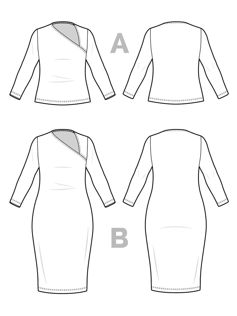 Graphite Dress + Top Pattern | Closet Core Crew