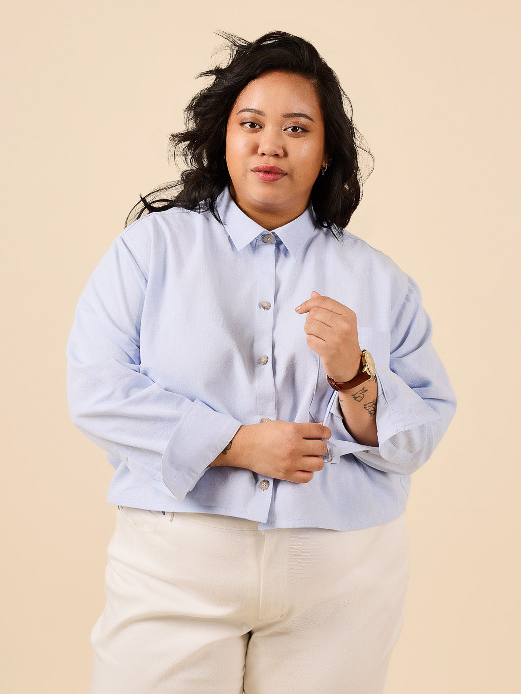 Jenna Shirt + Shirtdress Pattern Shirt Sewing Pattern Closet Core