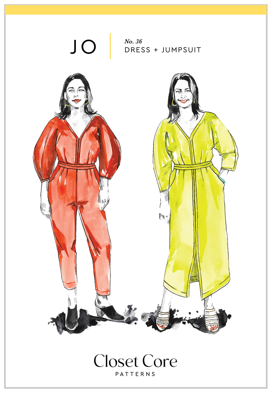 J Cloth Pattern Jo Dress Pattern + Jumpsuit Pattern | Sewing Pattern – Closet Core Patterns
