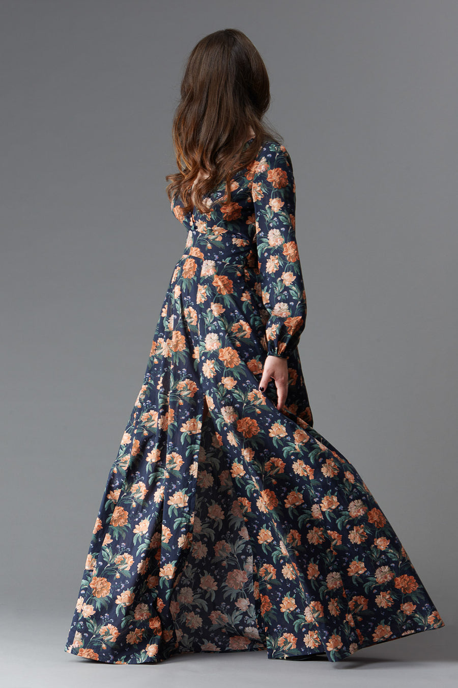 long sleeve maxi dress pattern Hacking: Masha's Velvet Turtleneck Maxi-Dress. | Blog the long skirt length and sleeves balance the depth of the mock Isotria Longsleeve Knit Maxi Dress