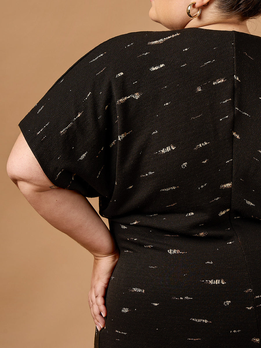 Mistral Dress | Midi-length Plus Size Knit Dress Pattern | Deer&Doe Patterns