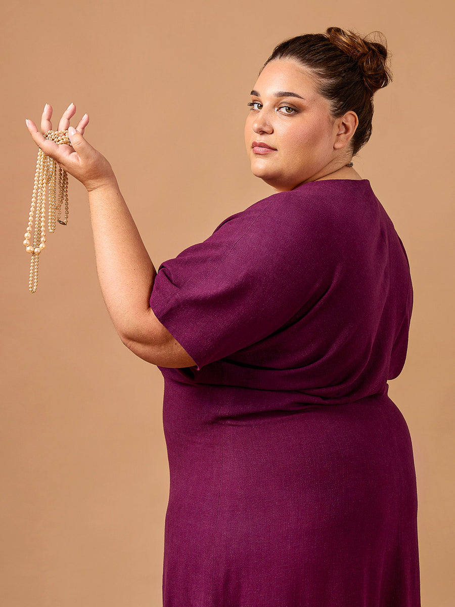 Mistral Dress | Maxi-length Plus Size Woven Dress Pattern | Deer&Doe Patterns