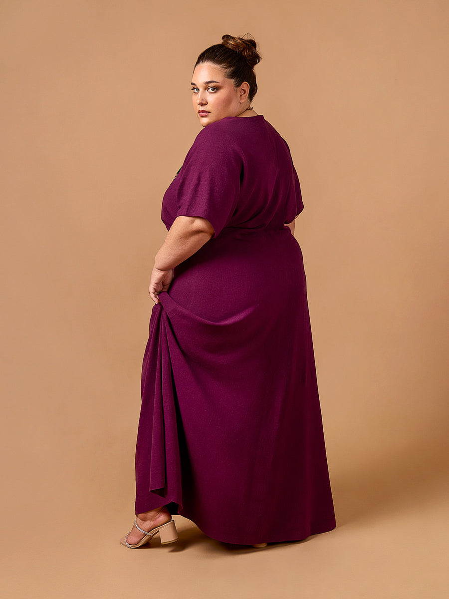 Mistral Dress | Maxi-length Plus Size Woven Dress Pattern | Deer&Doe Patterns