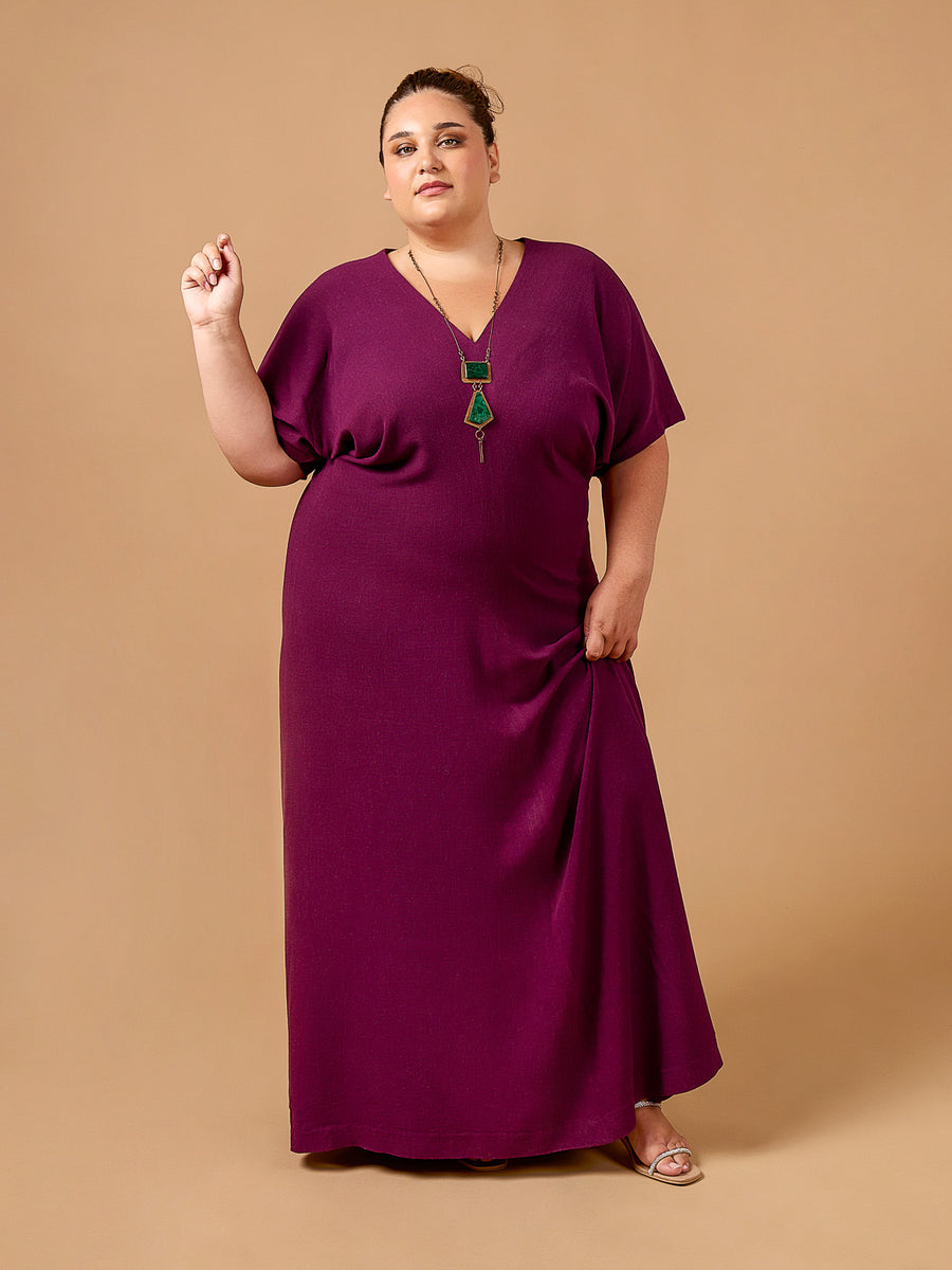 Mistral Dress | Maxi-length Plus Size Woven Dress Pattern | Deer&Doe Patterns