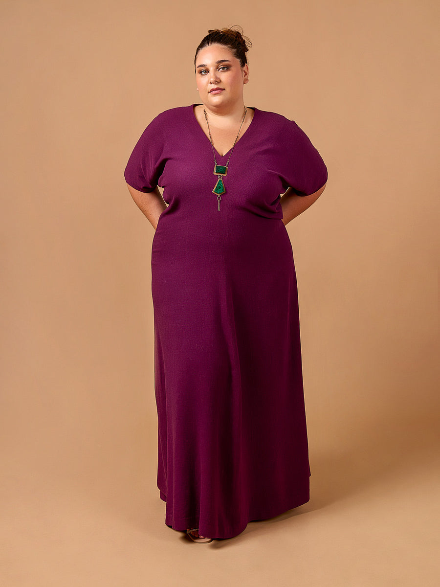 Mistral Dress | Maxi-length Plus Size Woven Dress Pattern | Deer&Doe Patterns