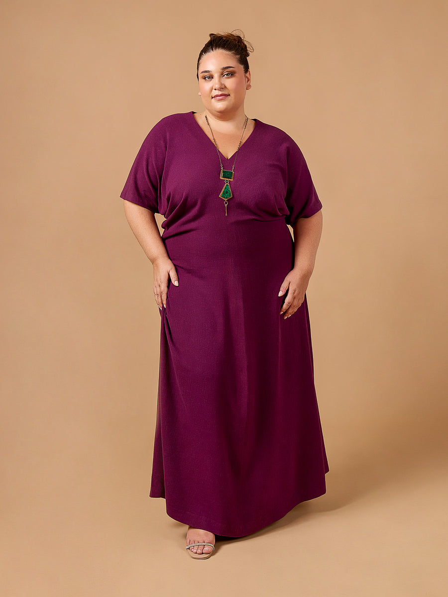 Mistral Dress | Maxi-length Plus Size Woven Dress Pattern | Deer&Doe Patterns