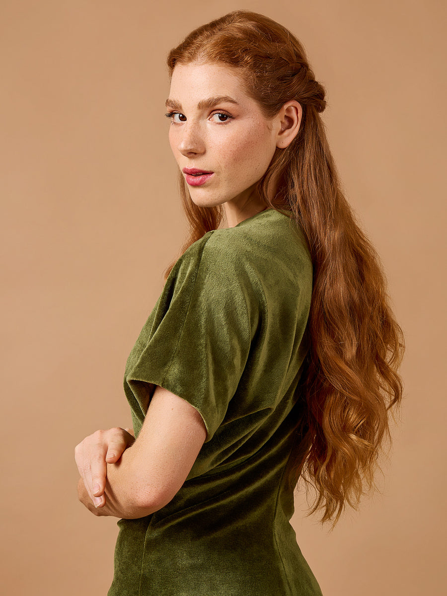 Mistral Dress | Maxi-length Knit Dress Pattern | Deer&Doe Patterns