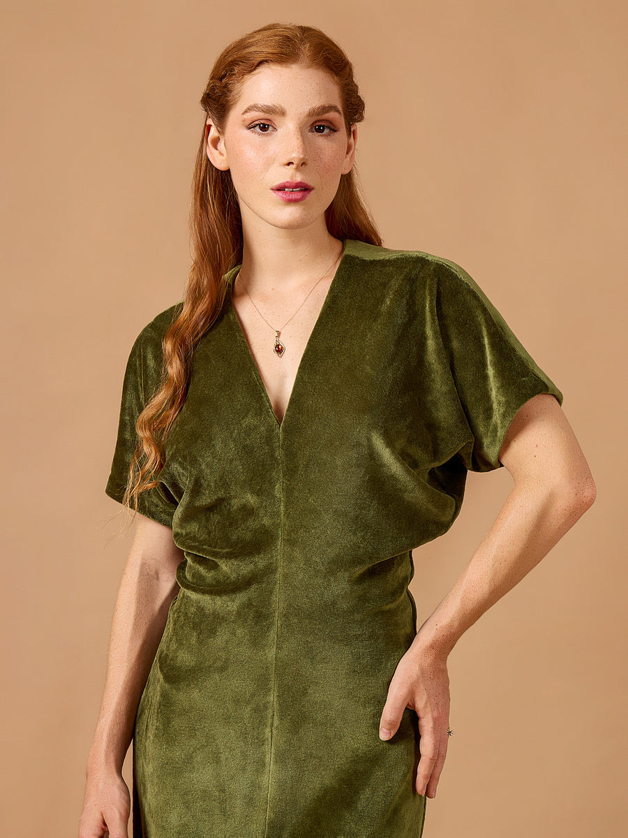 Mistral Dress | Maxi-length Knit Dress Pattern | Deer&Doe Patterns