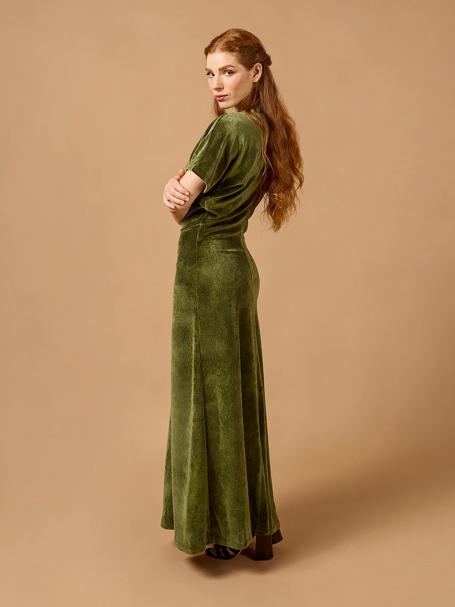 Mistral Dress | Maxi-length Knit Dress Pattern | Deer&Doe Patterns