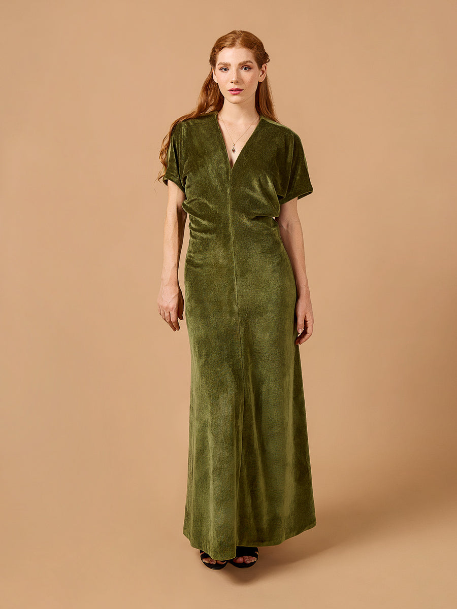 Mistral Dress | Maxi-length Knit Dress Pattern | Deer&Doe Patterns
