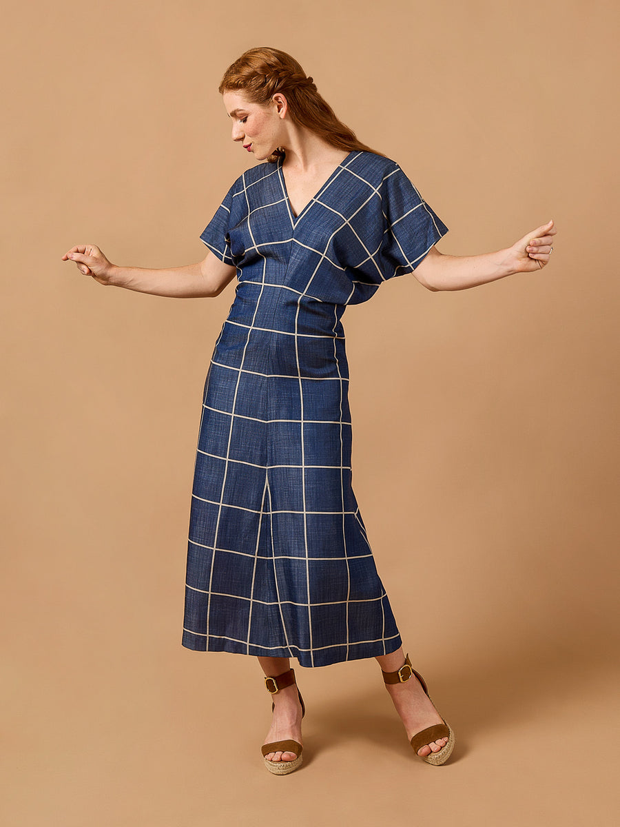 Mistral Dress | Midi-length Woven Dress Pattern | Deer&Doe Patterns