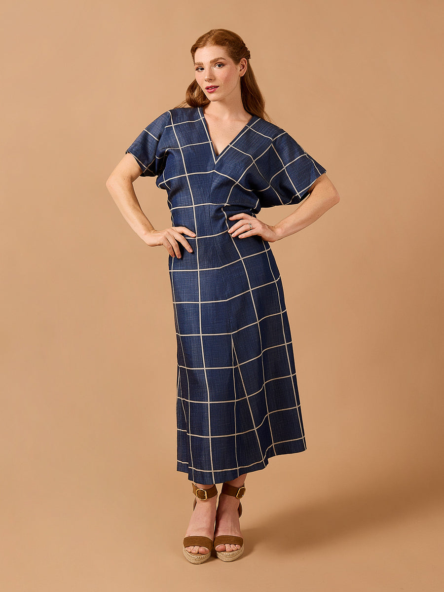 Mistral Dress | Midi-length Woven Dress Pattern | Deer&Doe Patterns