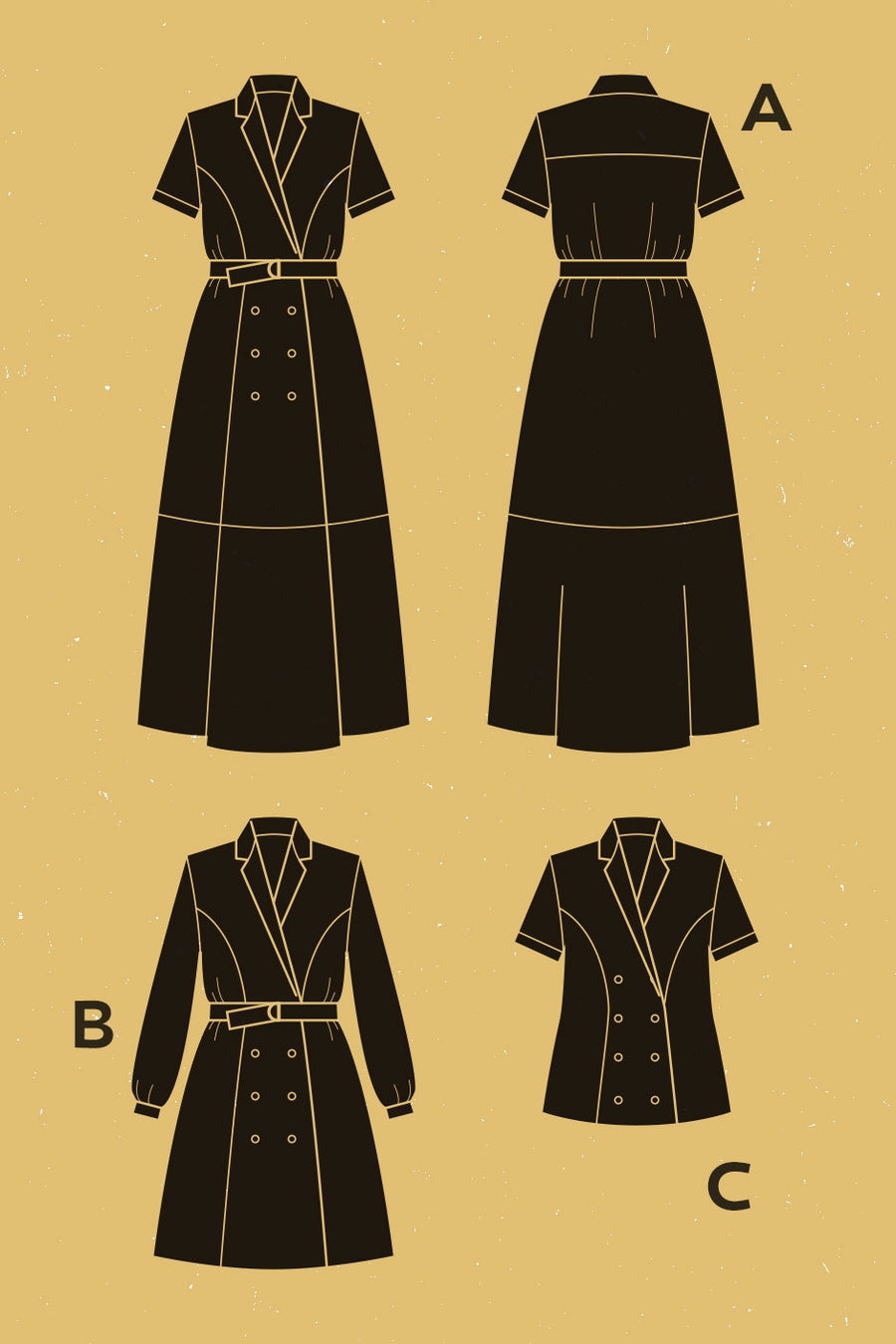 Passiflore Dress + Shirt Pattern | Patron de Robe/Chemise Passiflore | Deer & Doe