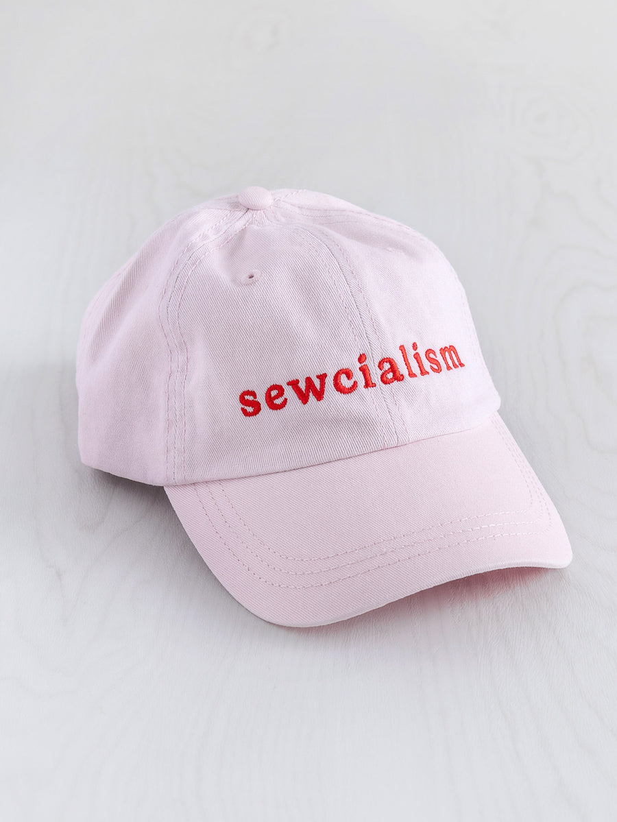 Casquette Sewcialism - Rose + Rouge