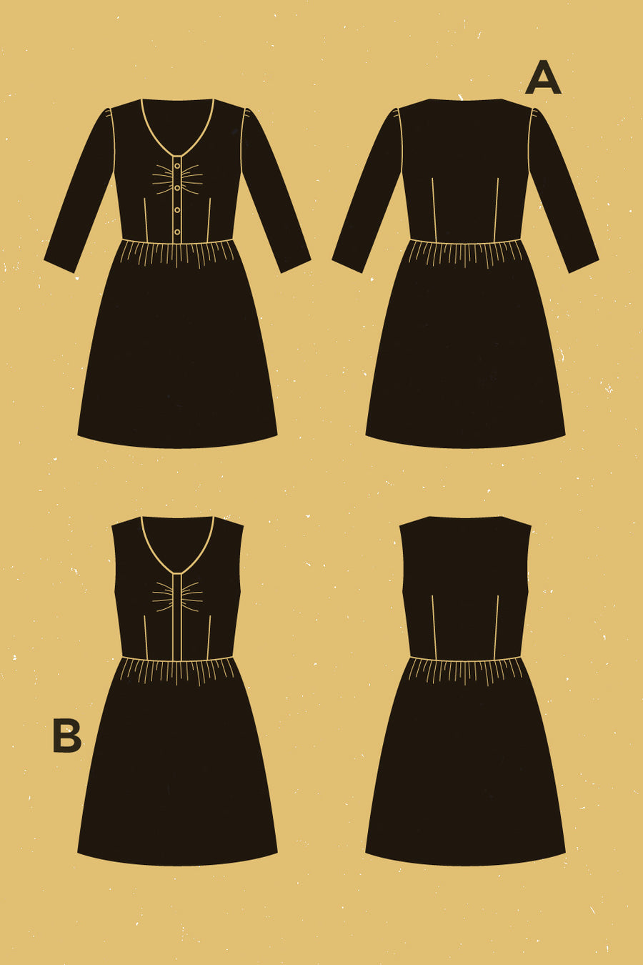 Sureau Dress Pattern | Patron de Sureau dress | Deer & Doe