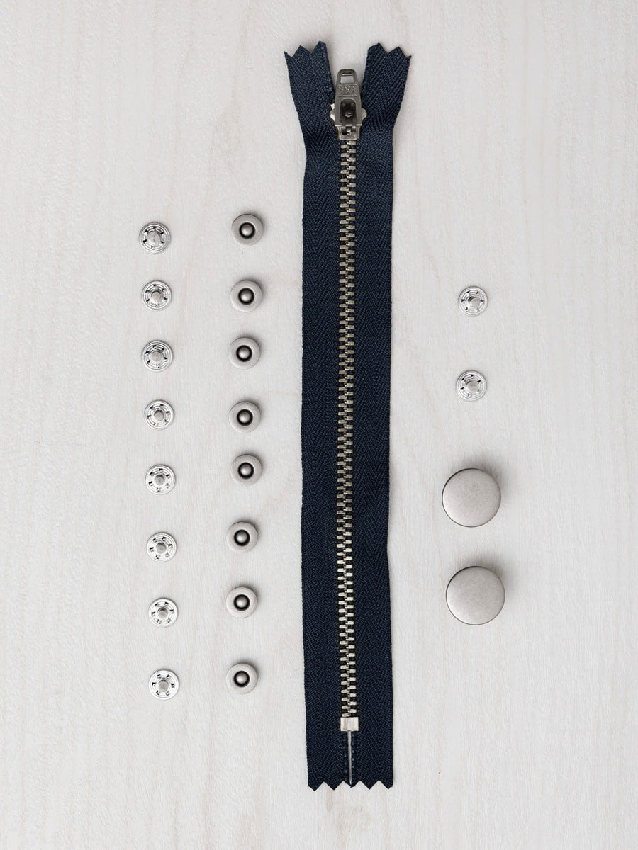 Fly front jeans-making kits // Jeans buttons + jeans rivets  // Closet Core Patterns