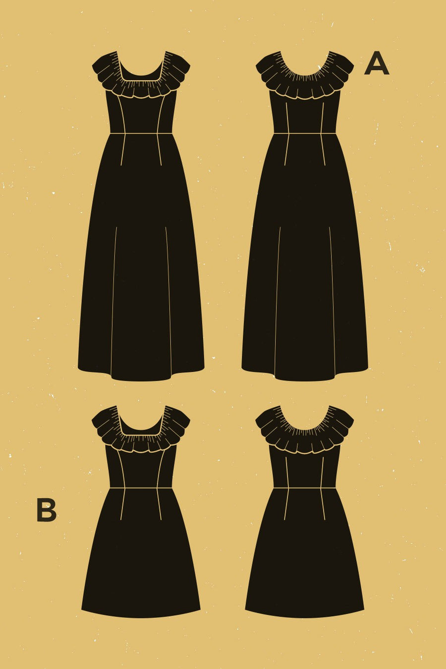 Coquelicot Dress Pattern | Patron de Robe Coquelicot | Deer & Doe
