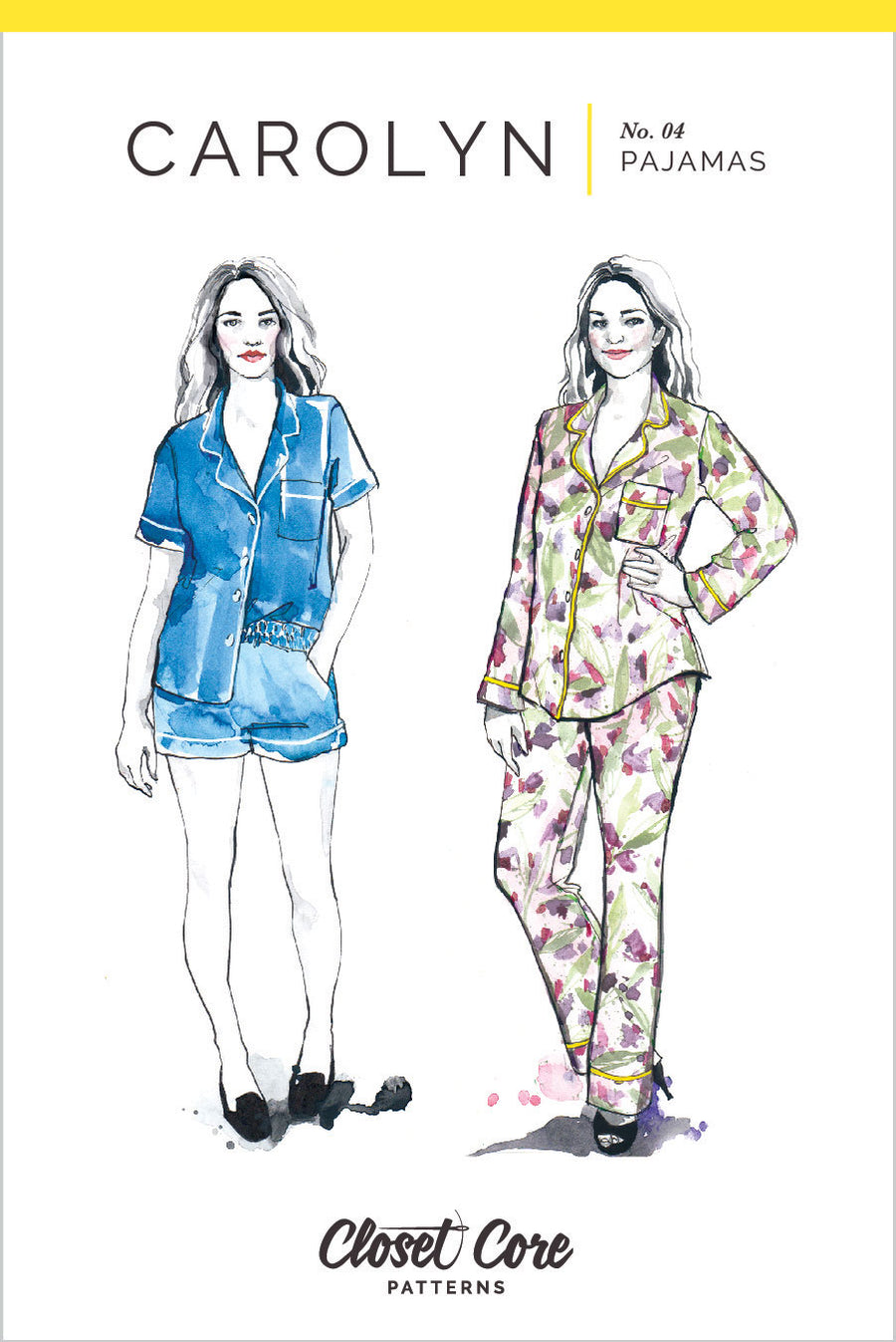Carolyn Pajamas Pattern // Envelope front // Closet Core Patterns