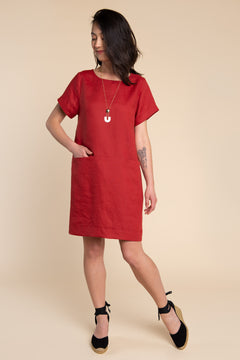 Cielo Top & Dress Sewing Pattern - Dress with inseam pockets | Closet Core Patterns