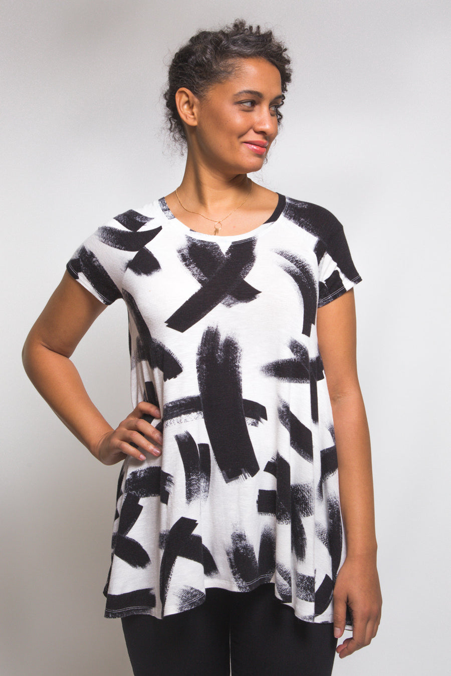 Ebony T-Shirt & Dress Pattern | Drapey T-Shirt Pattern PDF / English Ebony T-Shirt & Dress Pattern | Drapey T-Shirt Pattern PDF / English