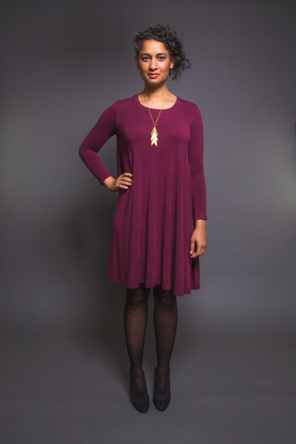 Ebony T-Shirt & Dress Pattern | Drapey t-shirt pattern – Closet Core ...
