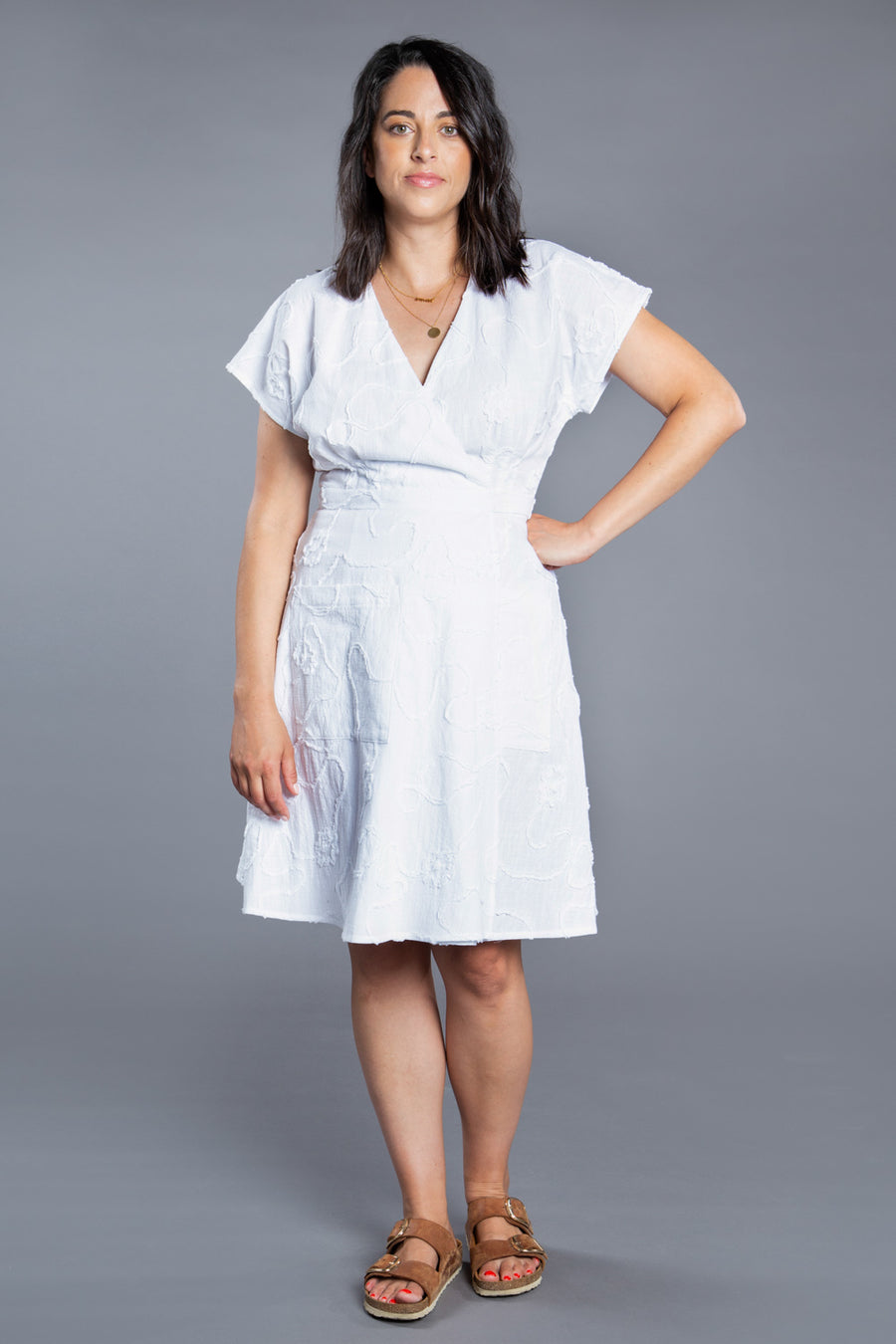 Wrap dress with button closure Women Clothing Dress Sewing Pattern