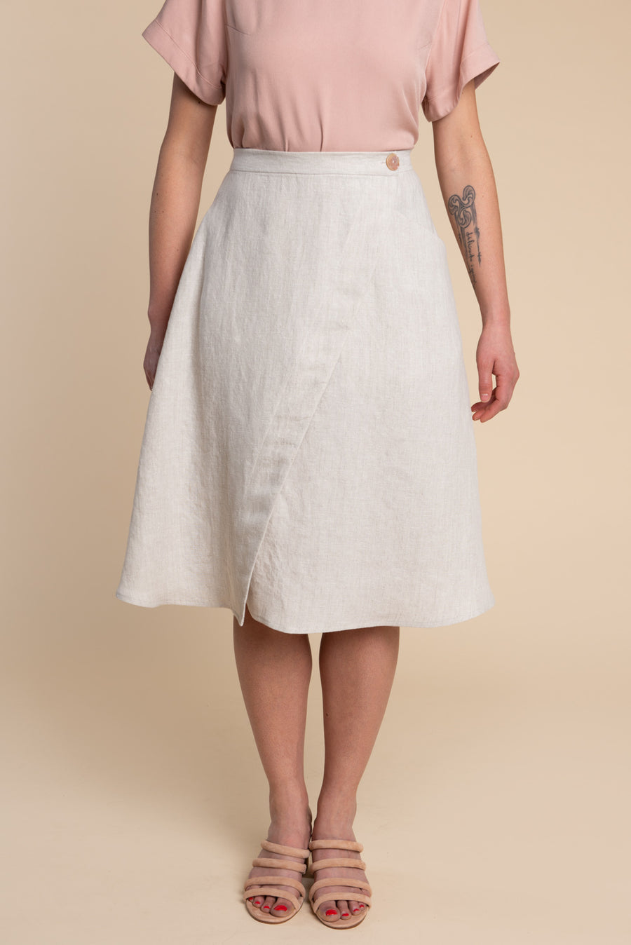 Fiore Skirt Pattern / Wrap Skirt, Button Front + A-Line Skirt Pattern ...