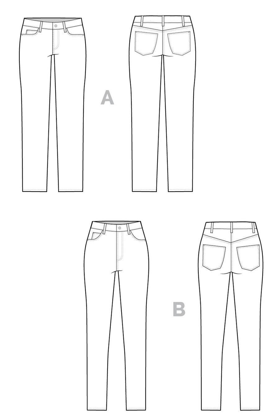 Ginger Jeans Pattern | Sewing Pattern – Closet Core Patterns ginger-jeans-pattern-sewing-pattern-closet-core-patterns