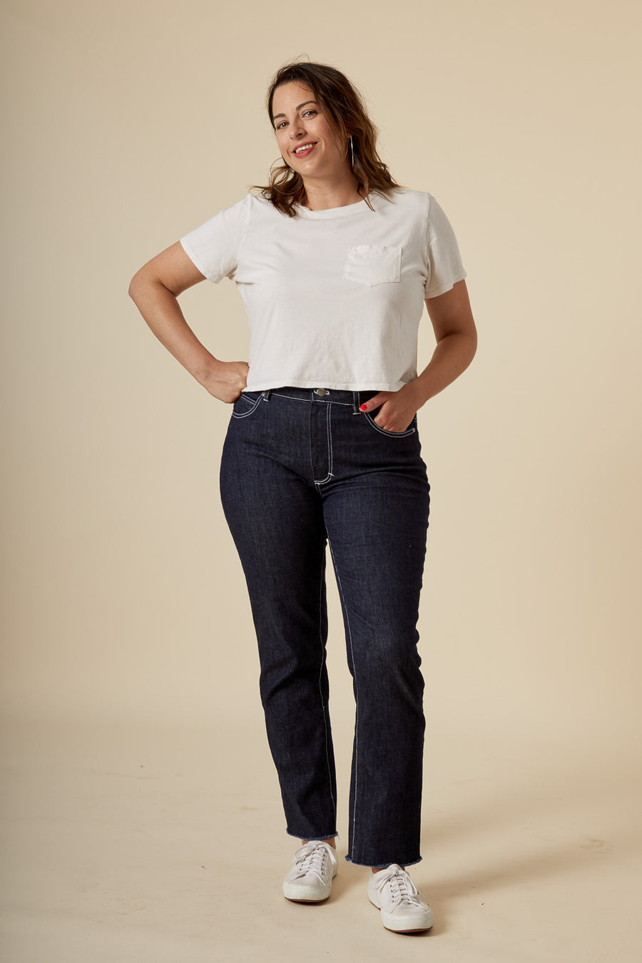 Buy Women Mom Fit Ankle Length Black Contrast Trim Jeans - Global Republic