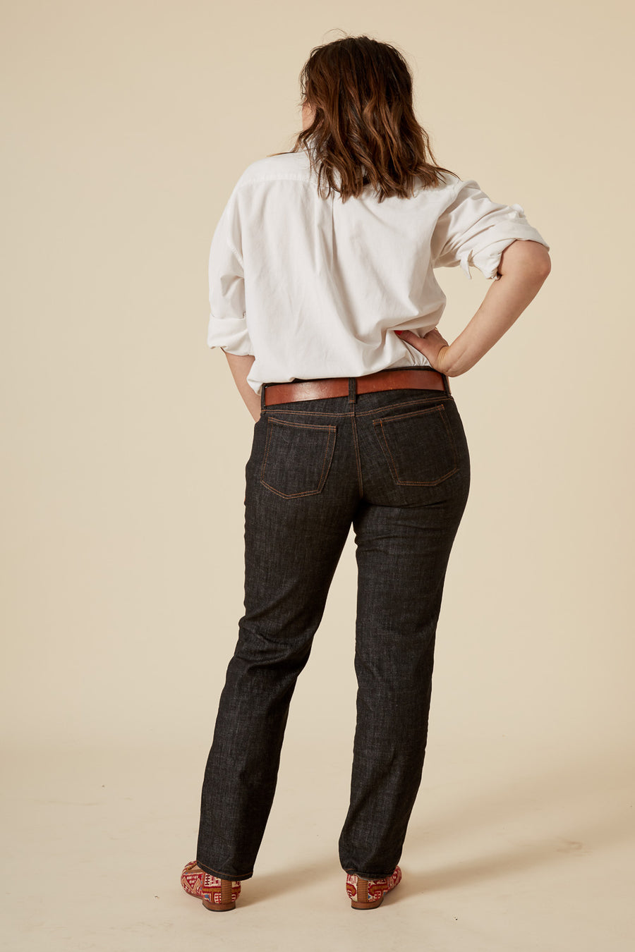 Ginger Jeans pattern | Straight leg + low rise jeans pattern |Closet Core Patterns