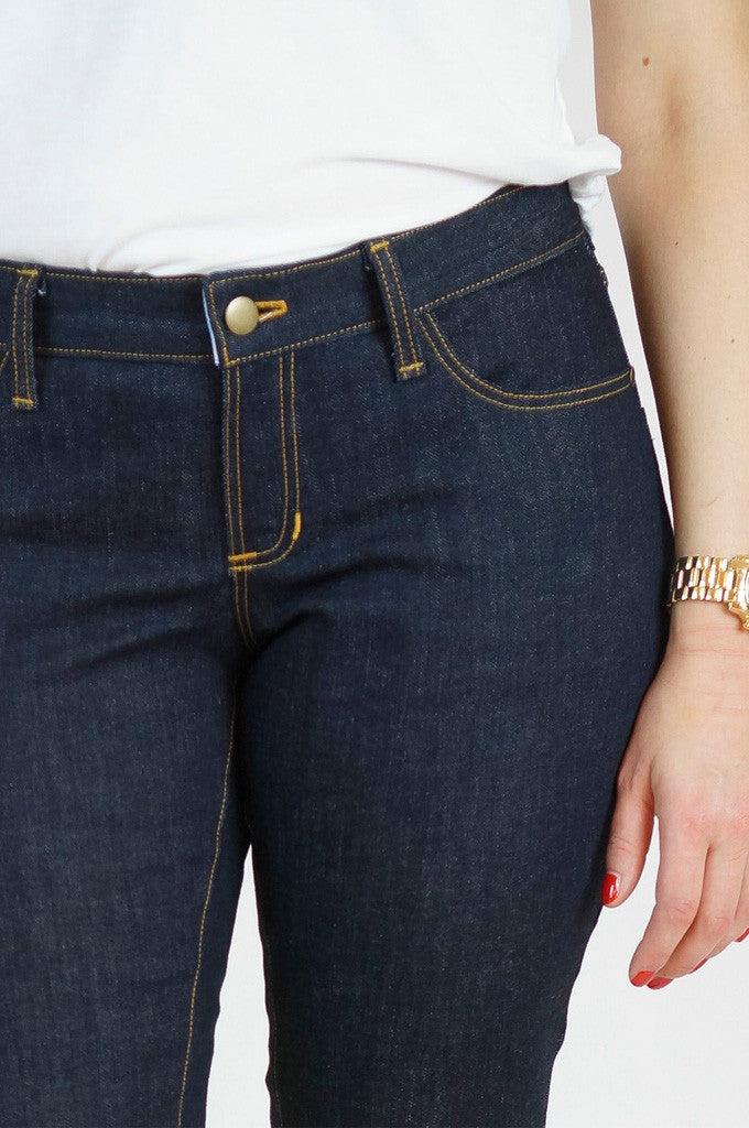 Modèle de jeans maigre au gingembre (en gros)