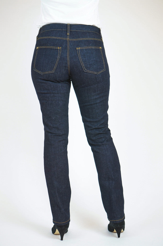 Modèle de jeans maigre au gingembre (en gros)