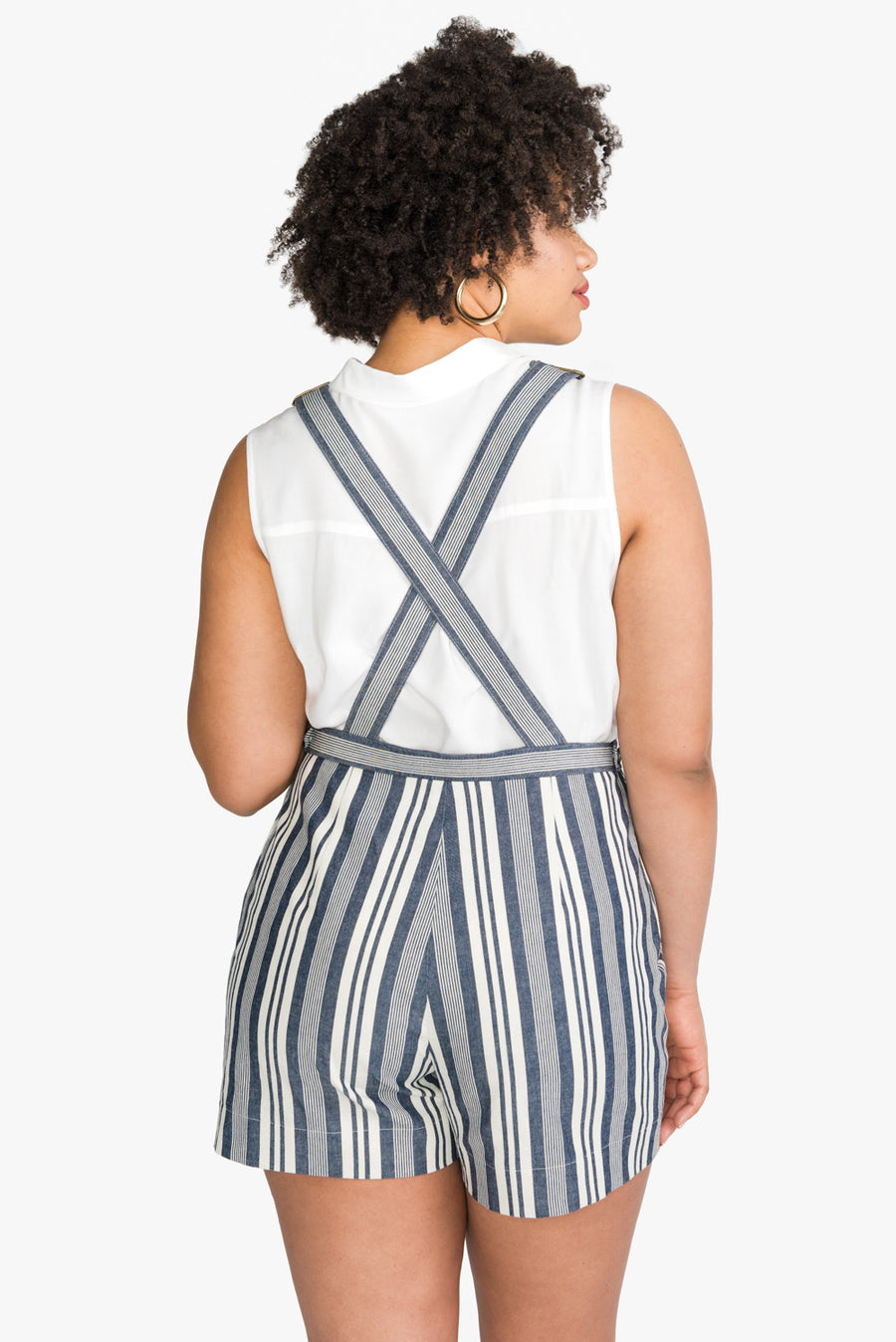 Jenny Overall Shorts Pattern | Dungaree shorts pattern // from Closet Core Patterns